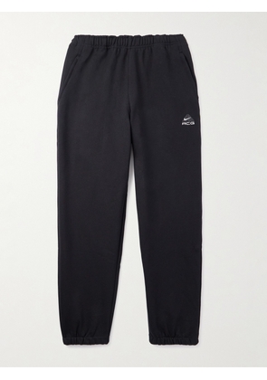 Nike - ACG Tapered Logo-Embroidered Cotton-Blend Jersey Sweatpants - Men - Black - XS