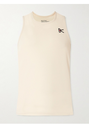DISTRICT VISION - Logo-Print Stretch-Jersey Tank Top - Men - Neutrals - S