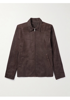 Rick Owens - Brad Suede Jacket - Men - Brown - IT 46