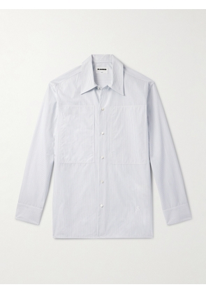 Jil Sander - Tuesday Striped Cotton-Poplin Shirt - Men - White - EU 38