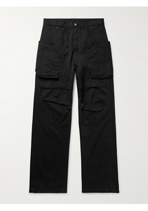 DRKSHDW By Rick Owens - Stefan Wide-Leg Cotton-Twill Cargo Trousers - Men - Black - UK/US 28