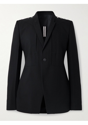 Rick Owens - Fogpocket Studded Grain de Poudre Virgin Wool Blazer - Men - Black - IT 46
