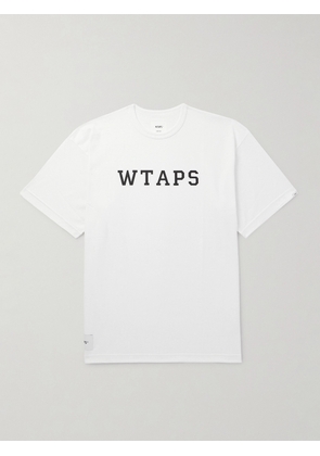 WTAPS - Academy 01 Logo-Print Cotton-Blend Jersey T-Shirt - Men - White - S