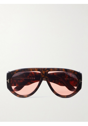 TOM FORD - Bronson D-Frame Tortoiseshell Acetate Sunglasses - Men - Brown