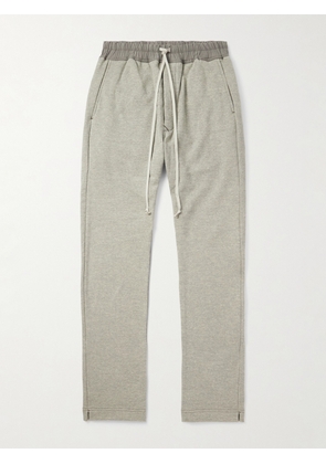 DRKSHDW By Rick Owens - Berlin Straight-Leg Shell-Trimmed Cotton-Blend Jersey Sweatpants - Men - Gray - XS
