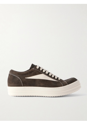 Rick Owens - Vintage Leather-Trimmed Suede Sneakers - Men - Brown - EU 40