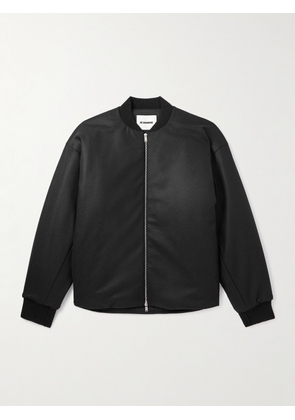 Jil Sander - Padded Wool-Felt Bomber Jacket - Men - Black - IT 46