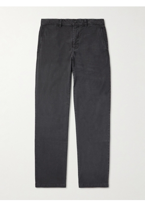 Nili Lotan - Carsen Straight-Leg Cotton-Blend Twill Trousers - Men - Gray - UK/US 30