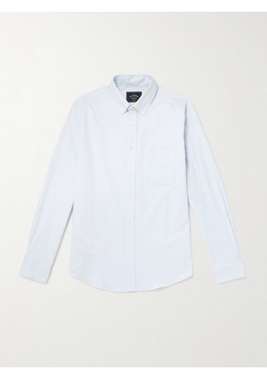 Portuguese Flannel - Button-Down Brushed-Cotton Oxford Shirt - Men - Blue - XS