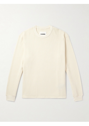 Jil Sander - Waffle-Knit Cotton T-Shirt - Men - Neutrals - S