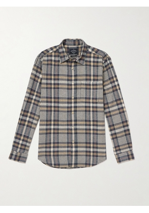 Portuguese Flannel - Manta Checked Organic Cotton Shirt - Men - Gray - XS