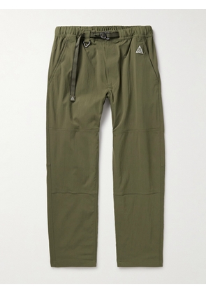 Nike - ACG Straight-Leg Belted Logo-Embroidered Shell Trousers - Men - Green - S