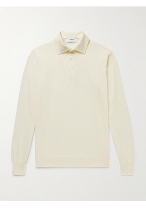 Lardini - Virgin Wool Polo Shirt - Men - Neutrals - S