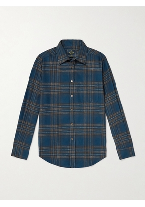 Portuguese Flannel - Bossa Checked Organic Cotton Shirt - Men - Blue - XS