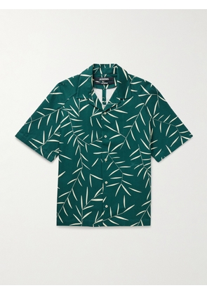 Jacquemus - Fonccio Camp-Collar Printed Cotton-Twill Shirt - Men - Green - IT 44