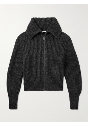 LEMAIRE - Ribbed Alpaca and Yak-Blend Cardigan - Men - Black - XS
