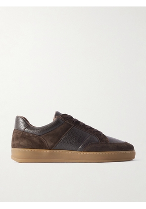 Mr P. - Suede and Full-Grain Leather Sneakers - Men - Brown - UK 6