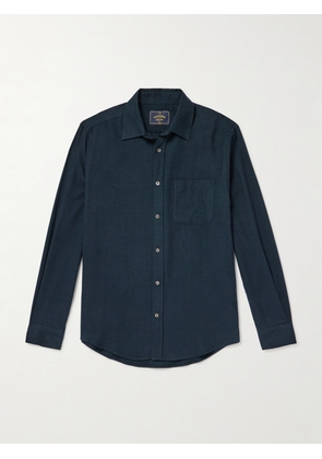 Portuguese Flannel - Espiga Herringbone Cotton Shirt - Men - Green - XS