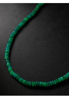 JIA JIA - Jumbo Gold Opal Beaded Necklace - Men - Green