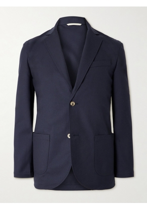 De Bonne Facture - Essential Unstructured Wool Suit Jacket - Men - Blue - IT 46