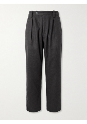 A.P.C. - Renato Straight-Leg Pleated Wool-Blend Trousers - Men - Gray - IT 44