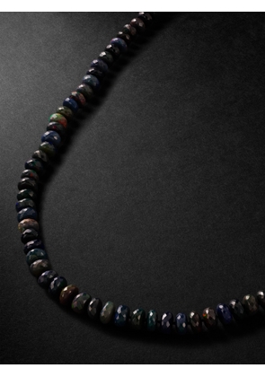 JIA JIA - Lightening Ridge Gold Opal Necklace - Men - Black