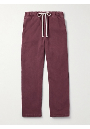 Les Tien - Straight-Leg Garment-Dyed Cotton-Jersey Sweatpants - Men - Brown - S