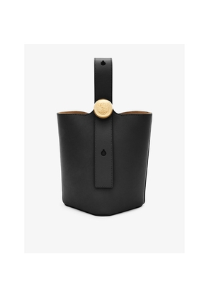 Womens Loewe Pebble Mini Leather Bucket Bag
