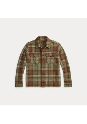 Plaid Wool-Blend Workshirt