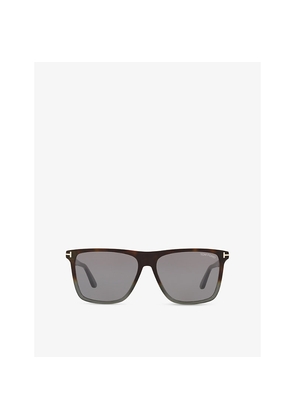 Tom Ford Ft0832 59 Square-Frame Acetate Sunglasses