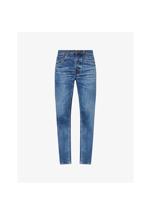 Mens Nudie Jeans Solid Ollie Straight-Leg Denim Jeans