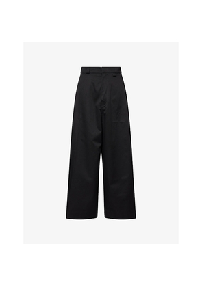 Mens Willy Chavarria Cholo Wide-Leg Cotton Blend Chino Trousers