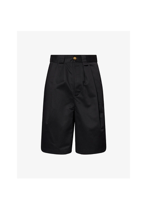 Mens Willy Chavarria Borracho Pleated-Waist Cotton Blend Shorts