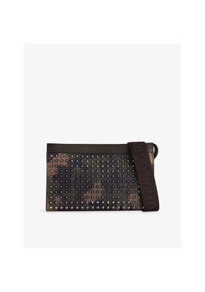 Mens Christian Louboutin Funky Camouflage Leather Cross-Body Bag