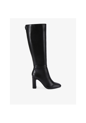 Womens KG Kurt Geiger Trix Faux-Leather Heeled Knee-High Boots