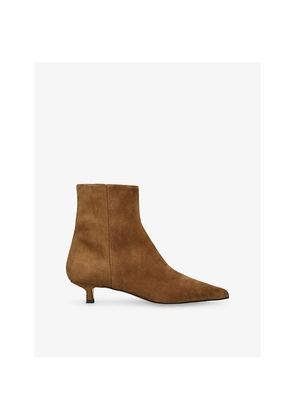 Womens Aeyde Sofie Suede Heeled Ankle Boots