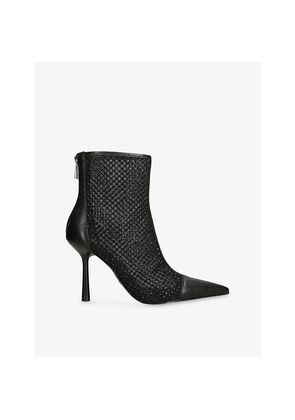 Womens Steve Madden Arlette Mesh Heeled Ankle Boots
