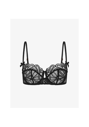 Womens Agent Provocateur Nelle Underwired Mesh Balconette Bra
