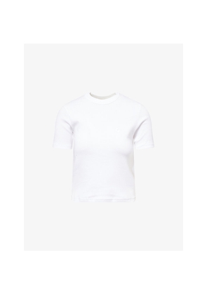 Womens Carhartt WIP Philipa Ribbed Stretch-Cotton T-Shirt