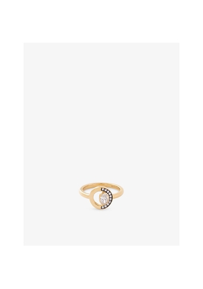 Womens La Maison Couture Skydiamond Crescent 18ct Yellow Gold and 0.34ct Lab-Grown Diamond Ring