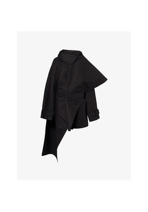 Womens Entire Studios Mini Scarfcoat Cotton-Poplin Jacket