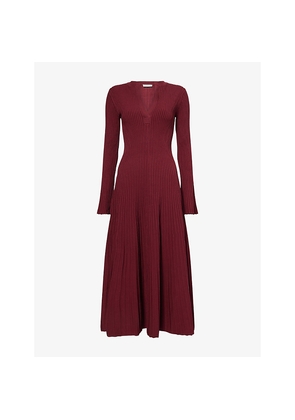 Womens Simkhai Genna Ribbed-Knit Midi Dress