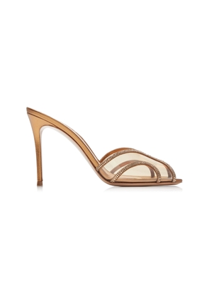 Gianvito Rossi Crystal PVC Mules - Moda Operandi