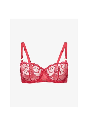 Womens Chantelle Fleurs Lace Balconette Bra