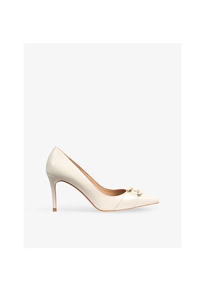 Womens LK Bennett Thelma Heeled Patent-Leather Courts