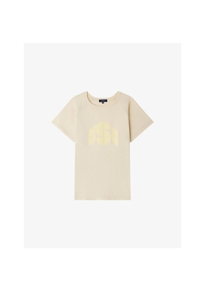 Womens Soeur Val Monogram-Print Cotton-Jersey T-Shirt