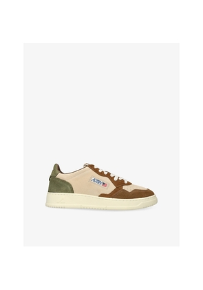 Mens Autry Medalist Tricolour Suede Low-Top Trainers