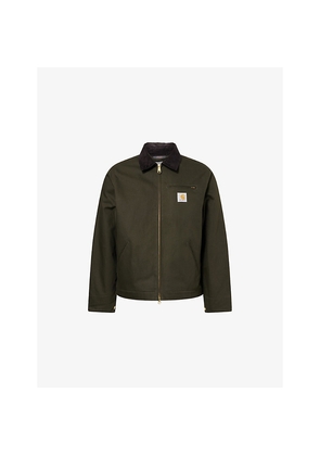 Mens Carhartt WIP Detroit Logo-Patch Cotton Jacket