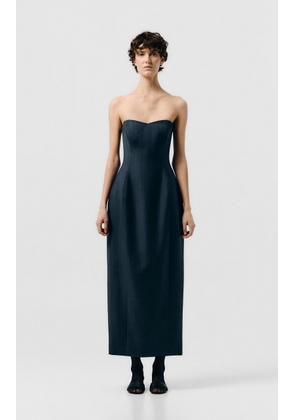 SEV Strapless Tailored Wool Maxi Dress - Moda Operandi