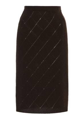 Prada Cashmere Midi Skirt - Moda Operandi